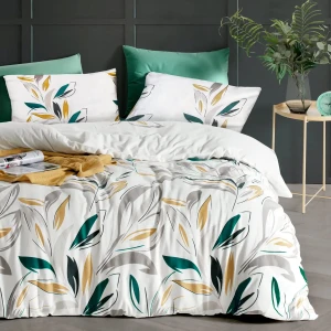 Darymex Pościel bawełniana DALIA GREEN 200x220 COTTONLOVE EXCLUSIVE