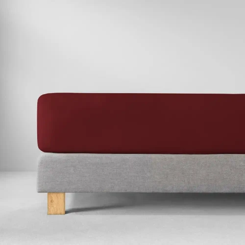 Estella Przescieradło Zwirn-Jersey 420 Burgund