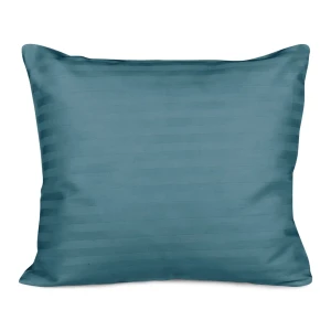 Darymex Poszewka satyna bawełna CIZGILI TURQUOISE 50x60