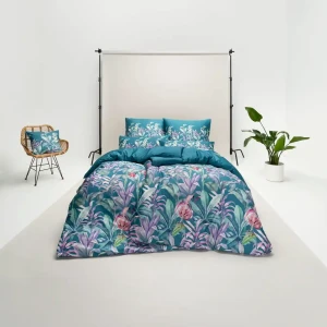 Estella Pościel Satynowa MAZE 4766/050 Petrol 155x200