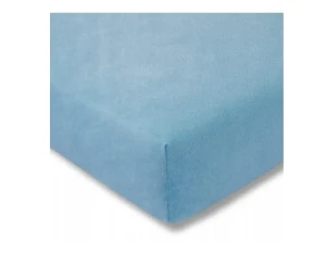 Estella Prześcieradło Welurowe Z Gumką Turkusowe 560 100x200