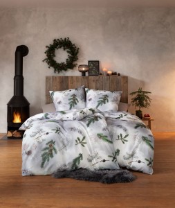 ESTELLA Pościel Flanelowa 135/200 70/80 4455/820 Pine Twigs