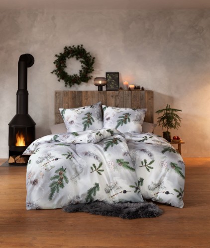ESTELLA Pościel Flanelowa 135/200 70/80 4455/820 Pine Twigs