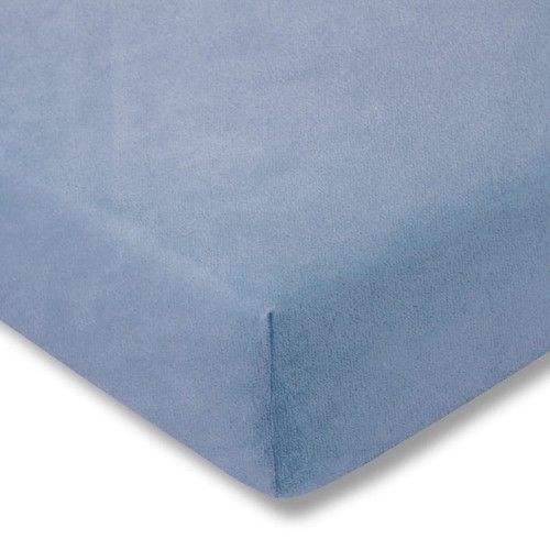 ESTELLA Prześcieradło 150/200 cm welur 160/hellblau