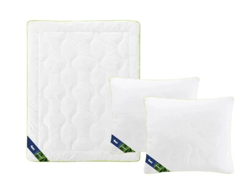 AMZ BAMBOO Komplet Kołdra Całoroczna 200x220 + 2 Poduszki 70x80