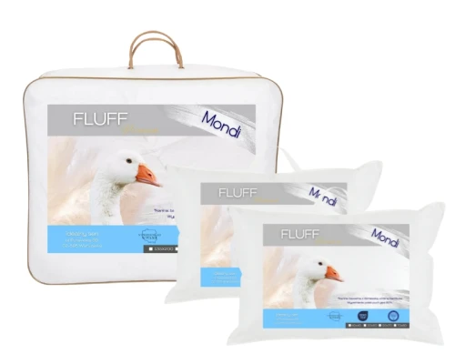 IDEALNY SEN MONDI FLUFF Komplet Kołdra Letnia 155x200 + 2 Poduszki 70x80