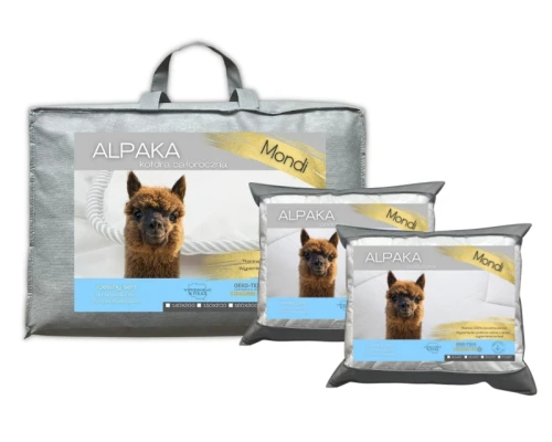 IDEALNY SEN MONDI ALPAKA Komplet Kołdra Całoroczna 200x220 + 2 Poduszki 70x80