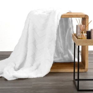 Eurofirany KOC D91 CARO 70 X 160 CM BIAŁY