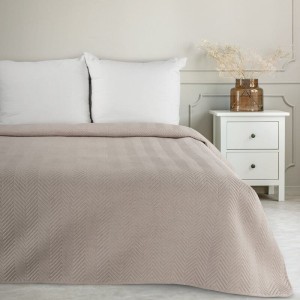 Eurofirany NARZUTA LEN 3 220 X 240 CM BEŻOWY