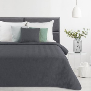 Eurofirany NARZUTA LEN 3 220 X 240 CM GRAFITOWY