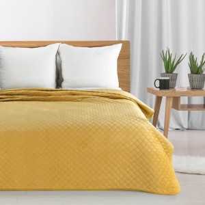 Eurofirany NARZUTA ARIEL 170 X 210 CM MUSZTARDOWY