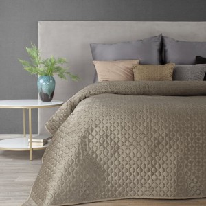 Eurofirany NARZUTA DIMON 200 X 220 CM CIEMNOBEŻOWY