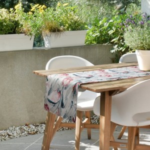 Eurofirany OBRUS GARDEN 40 X 180 CM BIAŁY