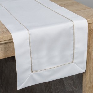 Eurofirany OBRUS MADELE 40 X 140 CM BIAŁY 1