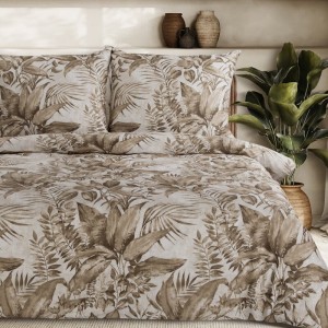 Eurofirany KOMPLET POŚCIELI SATYNOWEJ SPRING 46 140 X 200 CM BEŻOWY