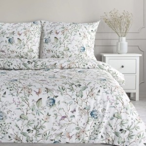 Eurofirany KOMPLET POŚCIELI SATYNOWEJ SPRING 56 220 X 200 CM BIAŁY