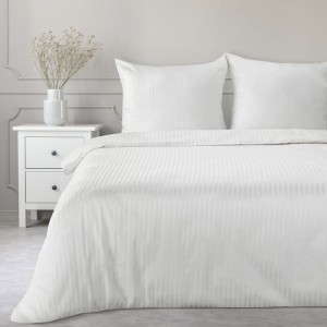 Eurofirany KOMPLET POŚCIELI SATYNOWEJ VERA 140 X 200 CM BIAŁY