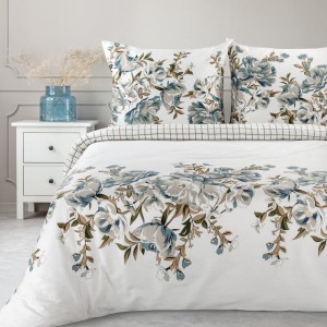 Eurofirany KOMPLET POŚCIELI SATYNOWEJ SPRING 40 220 X 200 CM BIAŁY