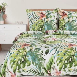 Eurofirany KOMPLET POŚCIELI BAWEŁNIANEJ SONIA 40 220 X 200 CM BIAŁY