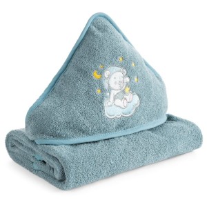 Eurofirany RĘCZNIK DZIECIĘCY BABY75 100 X 100 CM NIEBIESKI