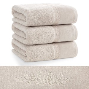 Eurofirany RĘCZNIK SISI (04) 70 X 140 CM BEŻOWY