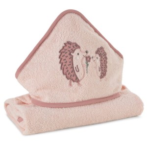 Eurofirany RĘCZNIK DZIECIĘCY BABY68 100 X 100 CM RÓŻOWY