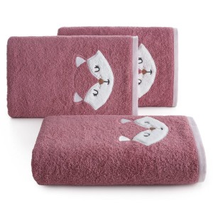 Eurofirany RĘCZNIK DZIECIĘCY BABY70 50 X 90 CM RÓŻOWY