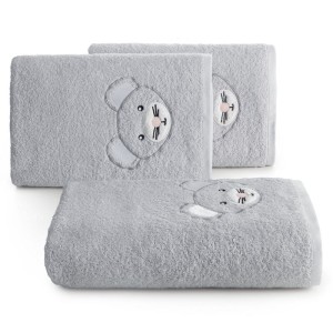 Eurofirany RĘCZNIK DZIECIĘCY BABY71 100 X 100 CM SREBRNY