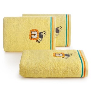 Eurofirany RĘCZNIK DZIECIĘCY BABY69 100 X 100 CM ŻÓŁTY