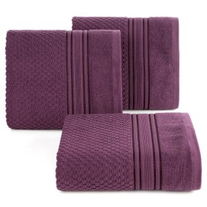 Eurofirany RĘCZNIK DAVOS (09) 50 X 90 CM CIEMNOFIOLETOWY