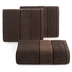 Eurofirany RĘCZNIK EMMA (12) 50 X 90 CM BRĄZOWY
