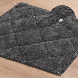 Eurofirany DYWANIK ŁAZIENKOWY CHIC (2) 50 X 70 CM STALOWY