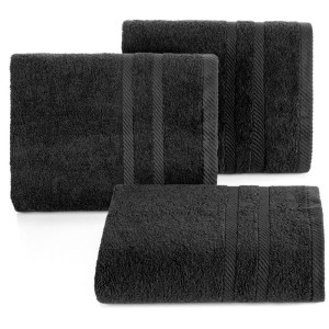 Eurofirany RĘCZNIK MILO (17) 70 X 140 CM CZARNY