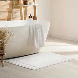 Eurofirany DYWANIK ŁAZIENKOWY SAMMY (01) 50 X 70 CM BIAŁY