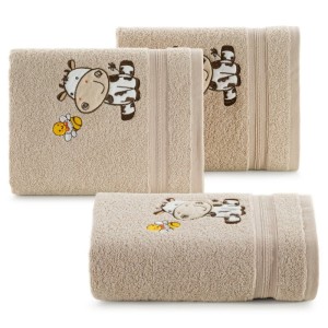 Eurofirany RĘCZNIK DZIECIĘCY BABY67 100 X 100 CM BEŻOWY