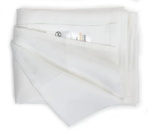 KLARA Prześcieradło Lniane bez Gumki 200x220 Białe