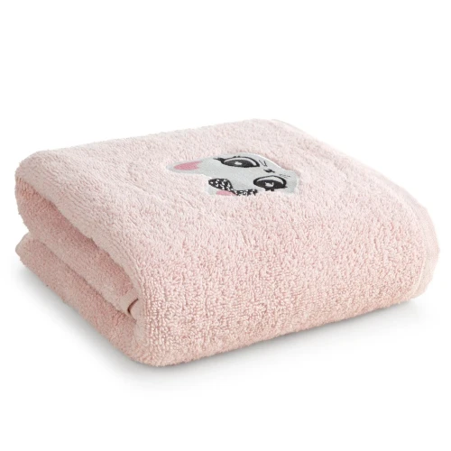 Eurofirany RĘCZNIK DZIECIĘCY BABY72 70 X 140 CM RÓŻOWY