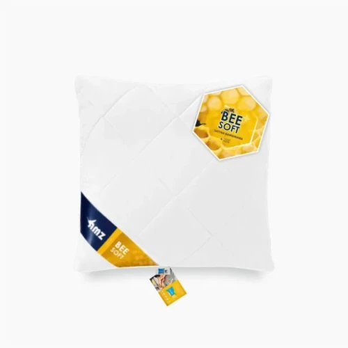AMZ SATYNA BAWEŁNIANA poduszka pikowana antyalergiczna 40x40