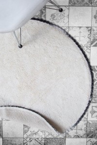 Irya Tekstil Dywanik łazienkowy 90x90 RONAN ECRU