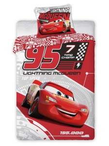 Faro Pościel bawełna 140x200 Cars czerwony