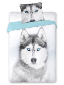 Faro Pościel bawełna 140x200 Animals Husky