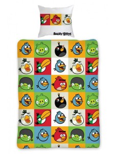 Halantex Pościel bawełna 160x200 Angry Birds Kafelki 2