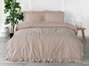 Limasso Pościel bawełniana CAMELLO ROSES 160x200(P) STONEWASHED