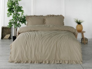 Limasso Pościel bawełniana OXFORDTAN 160x200(P) STONEWASHED