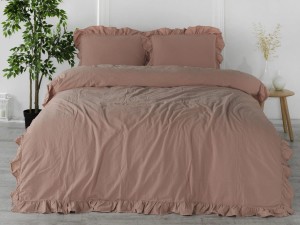 Limasso Pościel bawełniana CAMEO BROWN 200x220(P) STONEWASHED