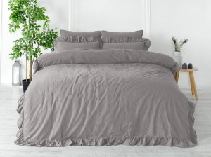 Limasso Pościel bawełniana OPAL GREY 200x220(P) STONEWASHED