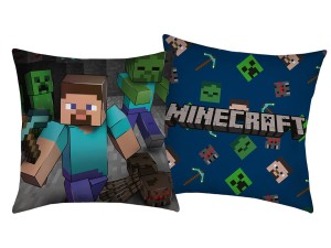 Halantex Poduszka poliester 40x40 Minecraft Steve grey