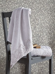 Bilge Ev Tekstil Ręcznik bawełniany frotte ELINDA 1826 beige 50x90+70x140 kpl.