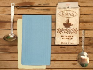 Bilge Ev Tekstil Ręcznik bawełniany waffle MEDLEY 2806 blue  2x40x60 kpl.