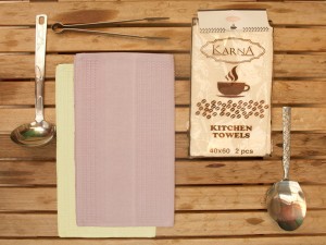 Bilge Ev Tekstil Ręcznik bawełniany waffle MEDLEY 2806 lilac  2x40x60 kpl.